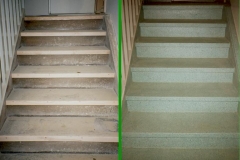 Holztreppe vorher / nachher